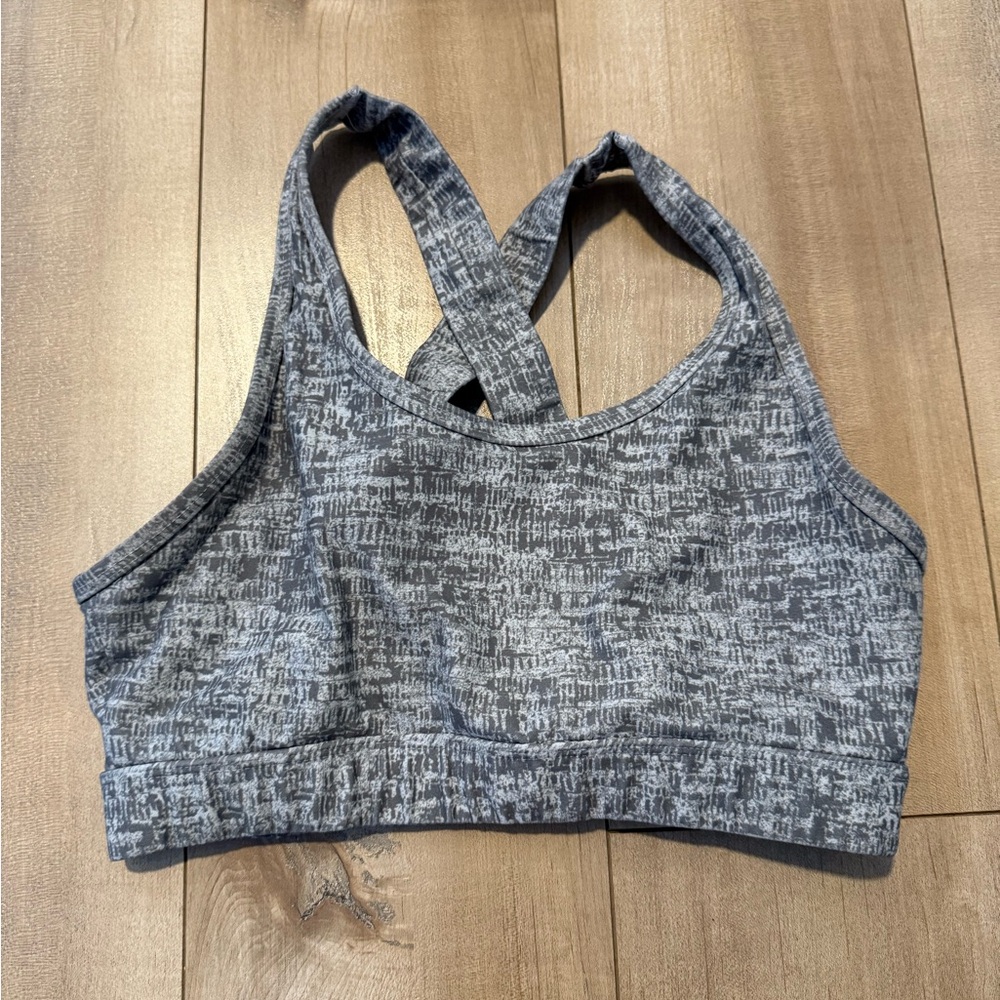 Scorpio Sol Textured Gray Sports Bra